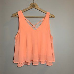 Coral Crop Top